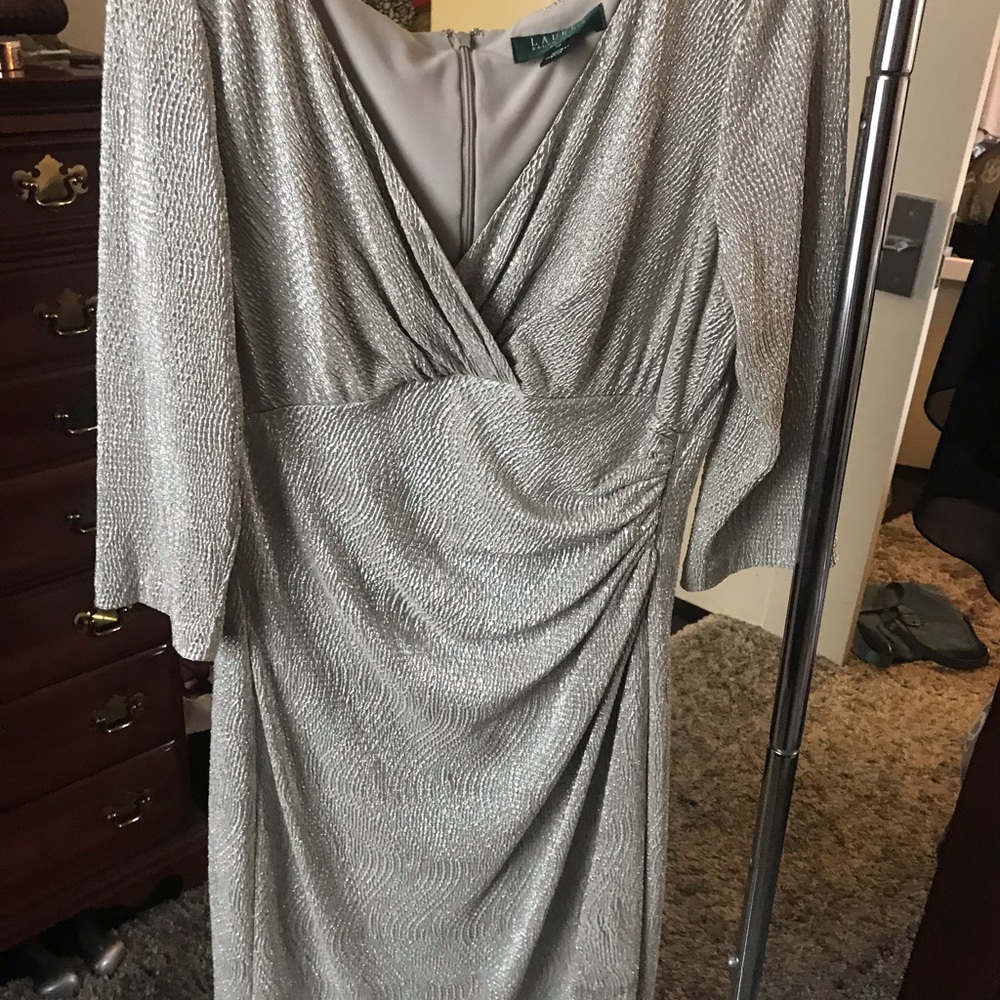 Ralph Lauren - shimmery wrap dress (10)